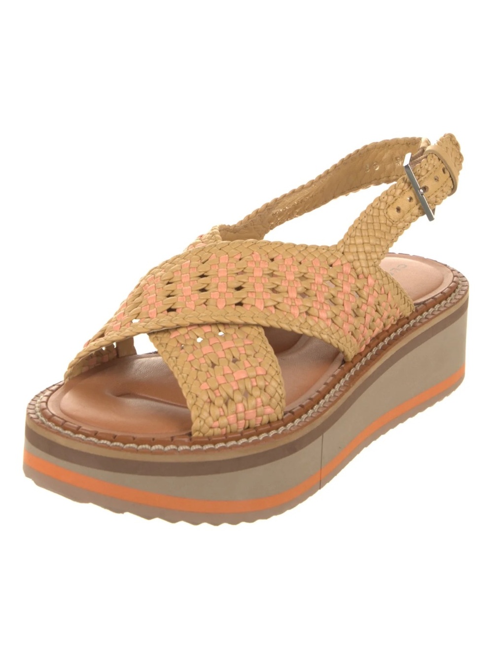 Robert Clergerie Fritz Woven Leather Wedge Sandals